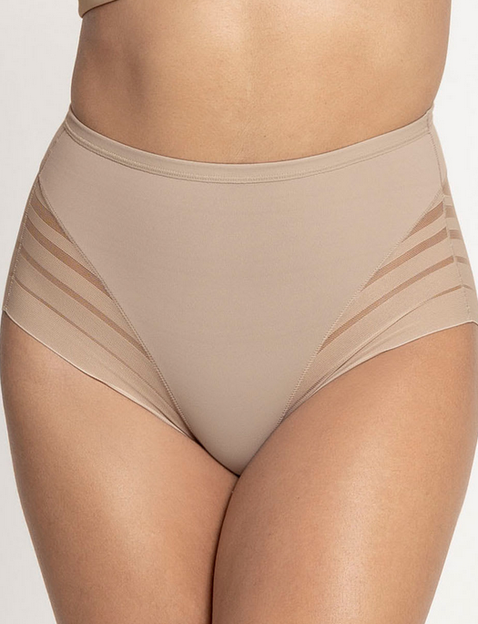 Leonisa Lace Stripe Undetectable Classic Moderate Compression Shaper Panty