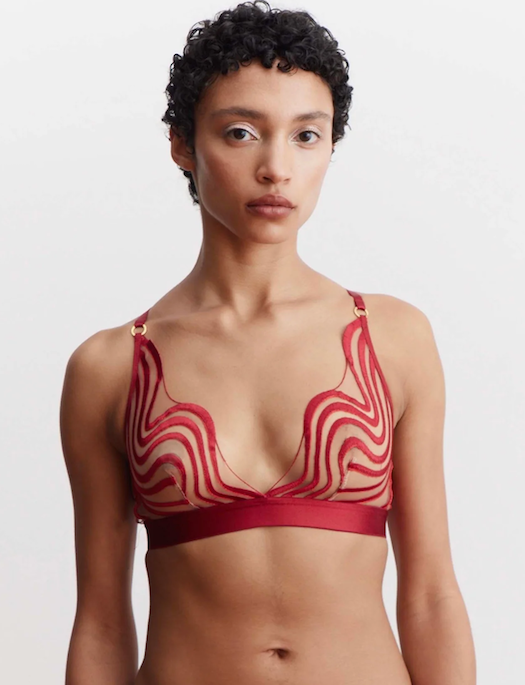 Somewhere Never Making Waves Triangle Bralette