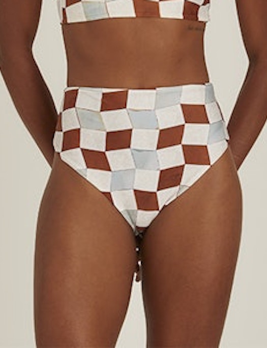Lenny Recycled High Cut Leg American Bikini Bottom