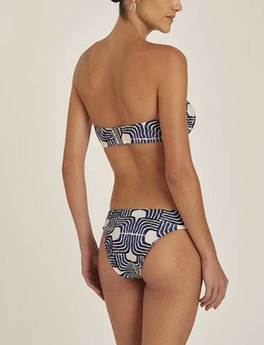 Lenny Recycled Bandeau Bikini V Top