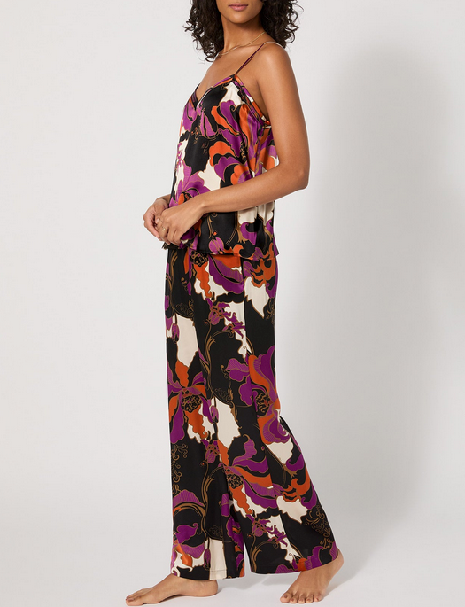 Bedhead x Trina Turk Silk Fall Floral Tank & Pant Set