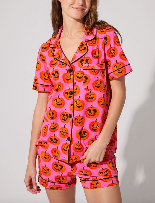 Bedhead Jolly Jack O Lantern S/S Shorty Set