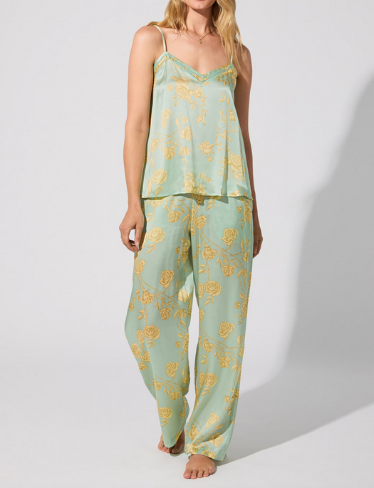 Bedhead Royal Roses Silk Tank & Pant Set