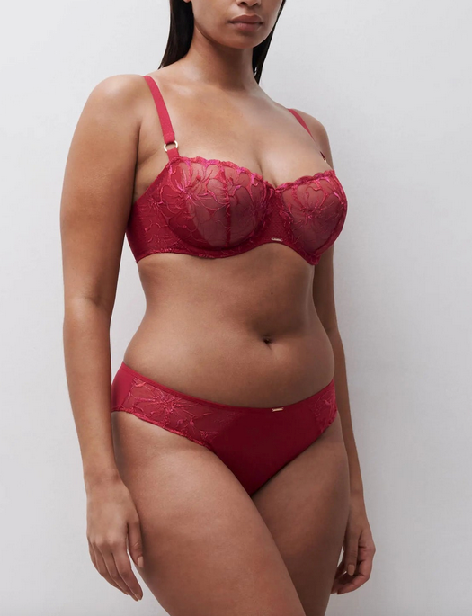 Chantelle Fleurs Lace Unlined Demi Bra