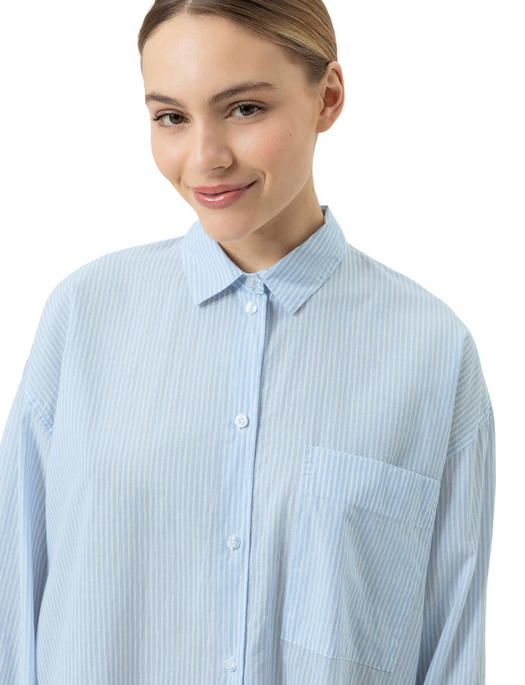Mey Cotton Stripes L/S Sleepshirt