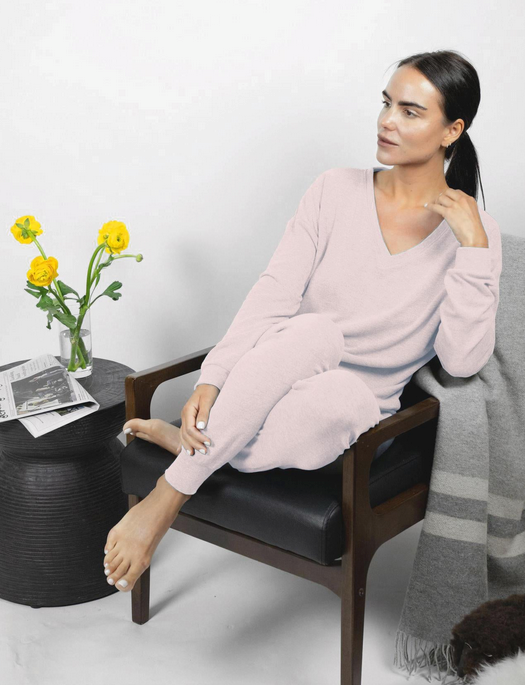 Aspen Dream Cozy V Neck Top