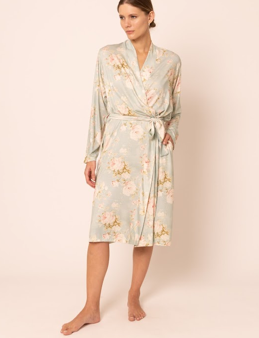 Mari M Winter Bloom Mid Robe