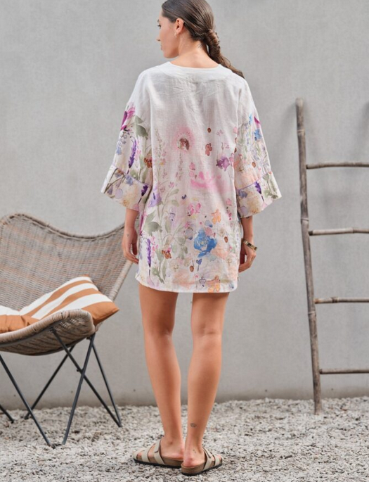 Effetto Floral Poem Mini Tunic Dress