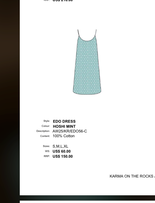 Karma on the Rocks Edo Dress