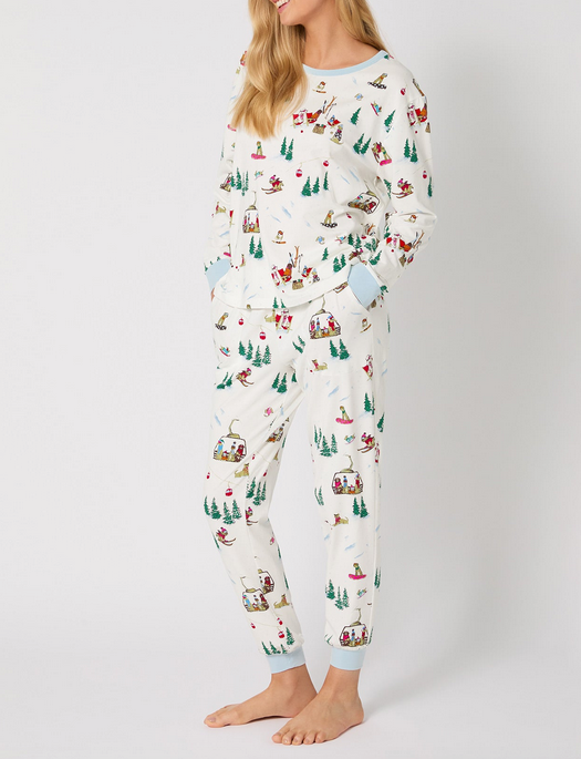 Bedhead Ski Pups Pullover/Jogger PJ Set