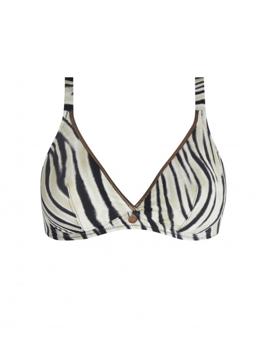Antigel La Tigre Blanc Halter Bra Bikini Top