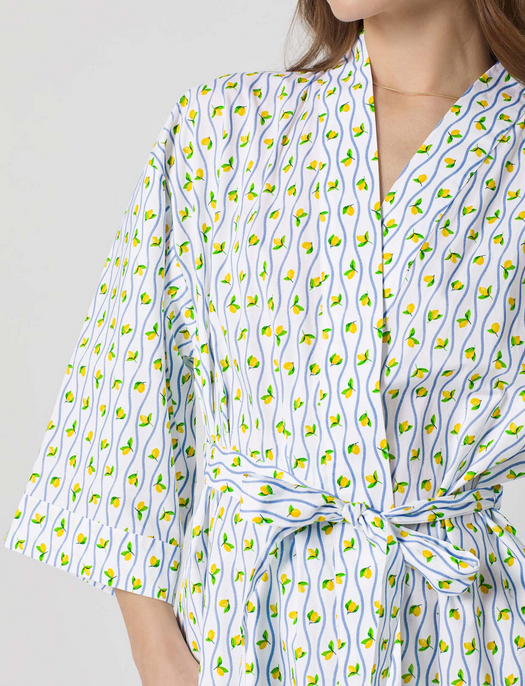 Bedhead Limoncello Stripe Maxi Kimono