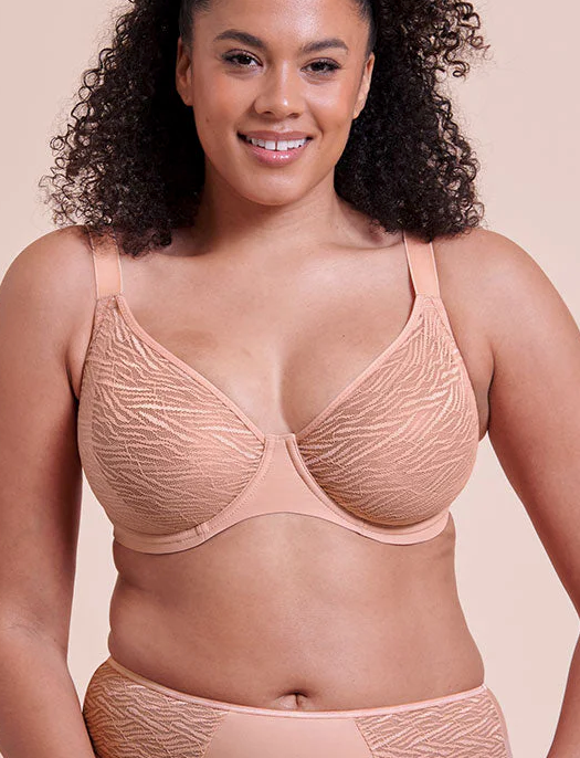 Curvy Kate Smoothie Lace Moulded Balconette, LATTE
