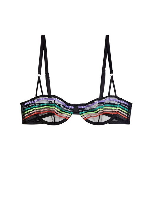 Fleur du Mal Taste Le Rainbow Balconette Bra