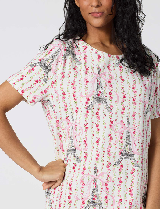 Bedhead Fleur de la Tour TShirt Sleep Dress