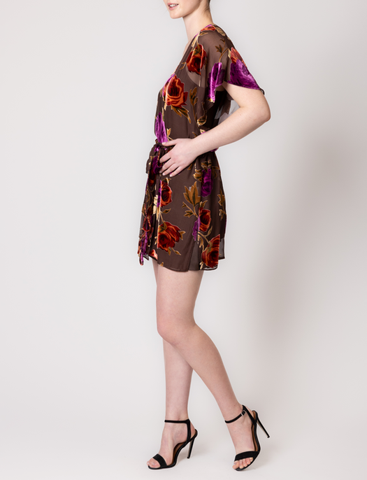 Christine Carmen Silk Velvet  Robe