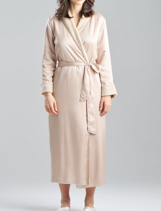 Natori Lingerie Sateen Plush Robe