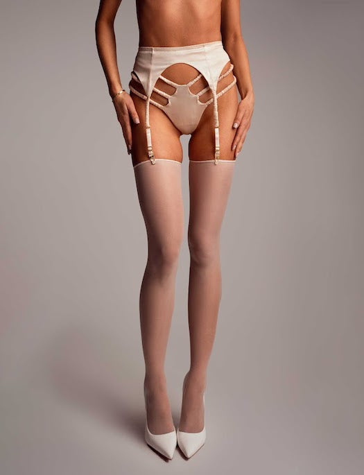 Black Heart Lingerie Back Seamed Stockings