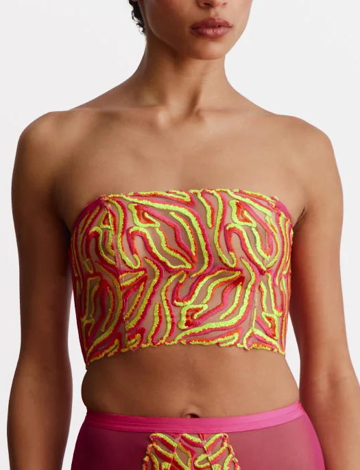 Somewhere Never Running Wild Bandeau Bralette