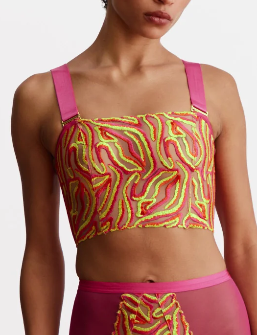Somewhere Never Running Wild Bandeau Bralette