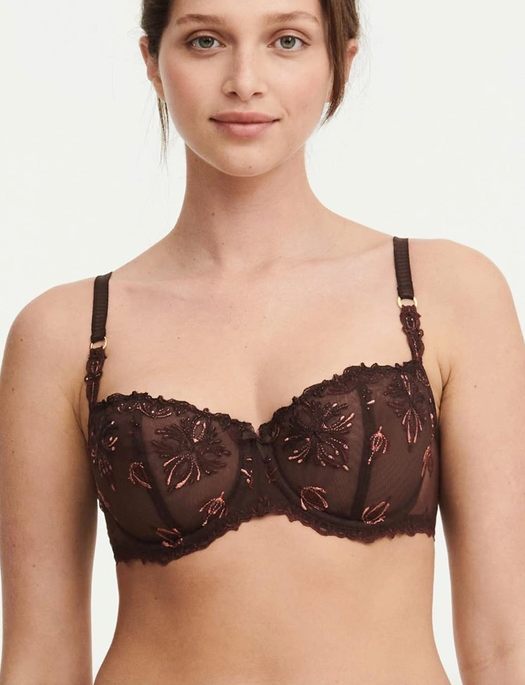 Chantelle Champs Elys&eacute;es Lace Unlined Demi Bra