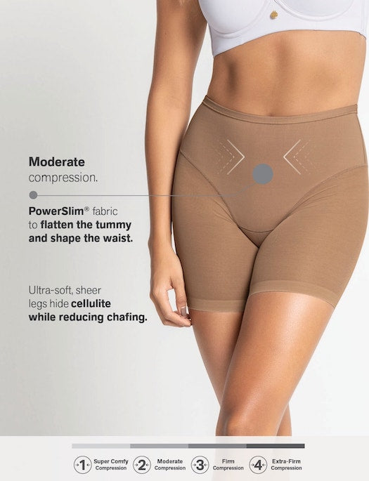 Leonisa Truly Undetectable Sheer Moderate Compression Shaper Short
