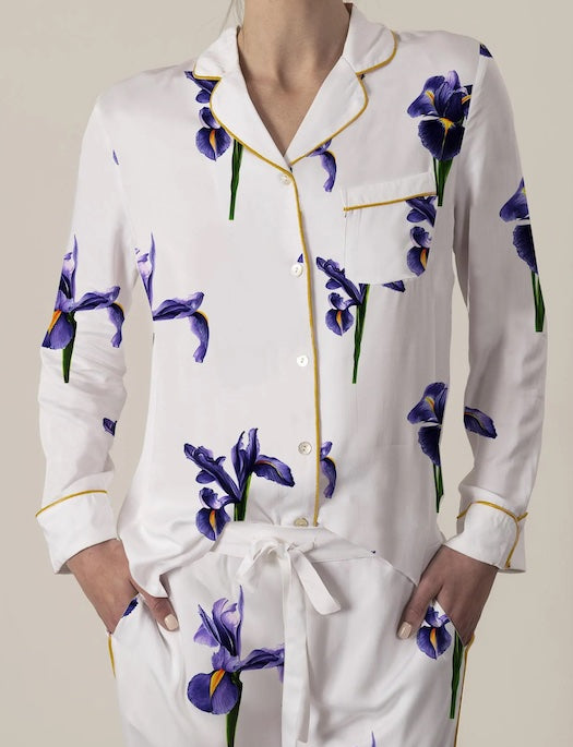 Aspen Dream Fleur de Lis Queen Pajama