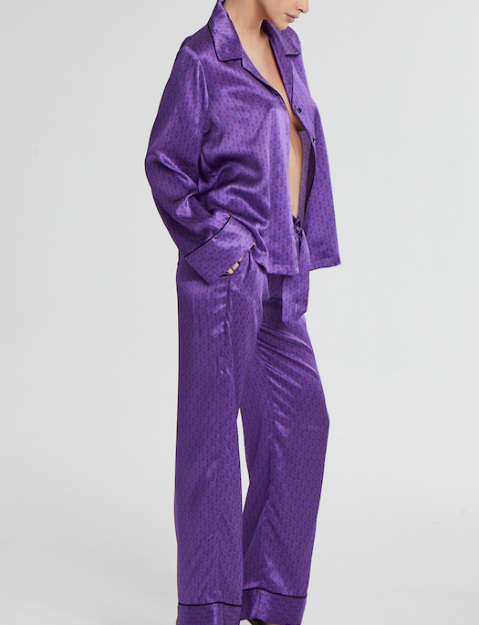 Kiki de Montparnasse Handcuff Silk Pajama Set