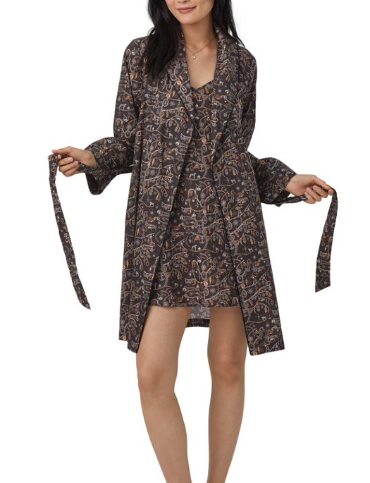 Bedhead Forever Heirloom Woven Tana Lawn® Robe Made with Liberty Fabrics Shawl Collar Robe
