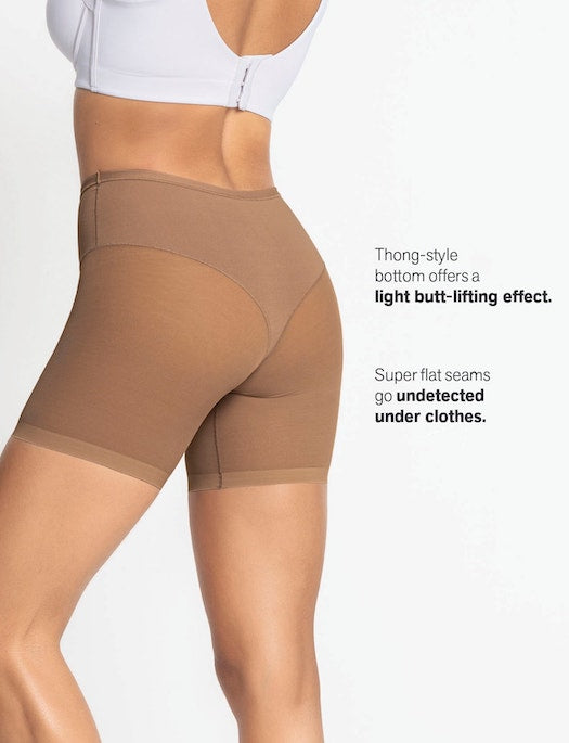 Leonisa Truly Undetectable Sheer Moderate Compression Shaper Short