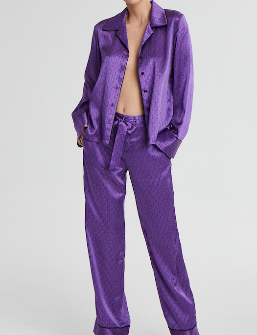 Kiki de Montparnasse Handcuff Silk Pajama Set