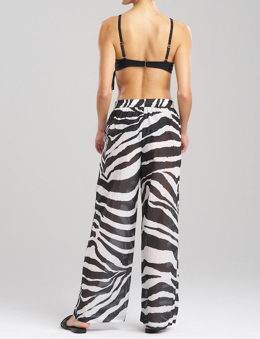 Natori Zebra Cotton Silk Pants