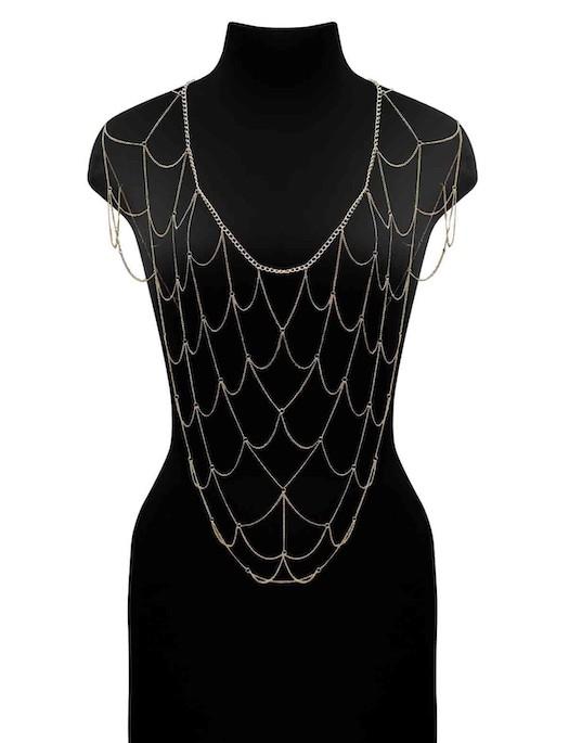 Escora C'e Due Chain Net Top ACCESSORIES ESCORA GOLD O/S 