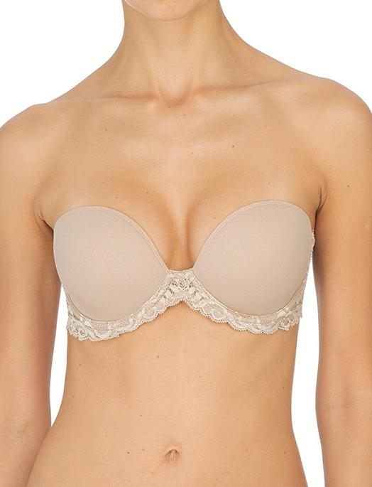 Natori Feathers Strapless Bra BRA - BASIC - STRAPLESS NATORI BRA CAFE 32B 