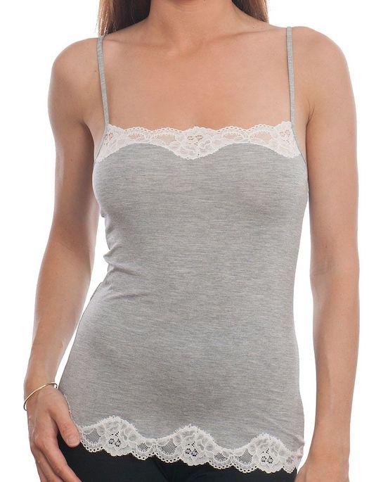 Antigel Simply Perfect Camisole SLEEPWEAR - TOP Lise Charmel CHINE GRIS SM 