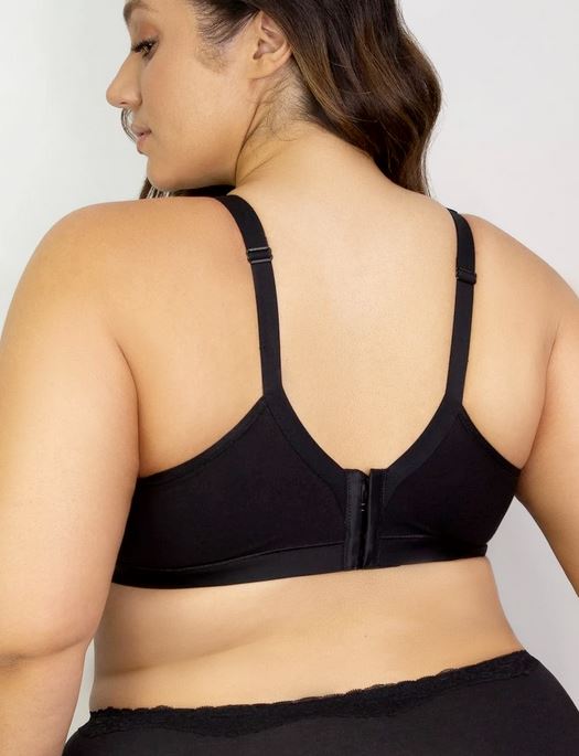 Curvy Couture Cotton Luxe Unlined Wire Free Bra BRA - BASIC - SOFTCUP Curvy Couture 