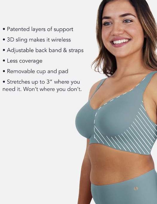 Evelyn & Bobbie~Evelyn Seamless Wirefree Bra~Medium~Salt