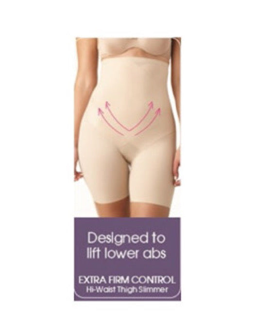 Cupid Women's Extra Firm Control Back Magic High Waist Thigh Slimmer  Shapewear