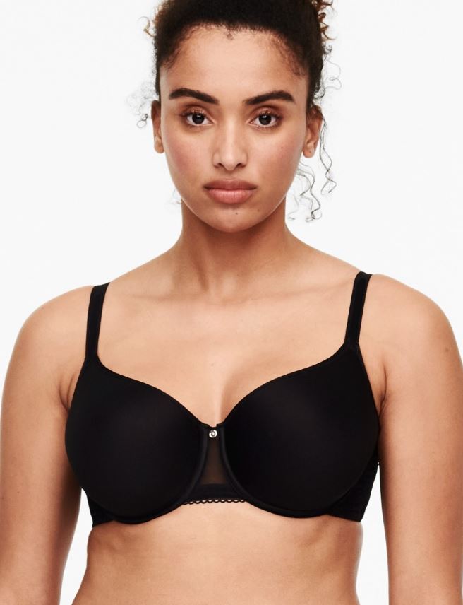 Chantelle C-Jolie Smooth Custom Fit TShirt Bra BRA - BASIC - T-SHIRT CHANTELLE BLACK 38E 