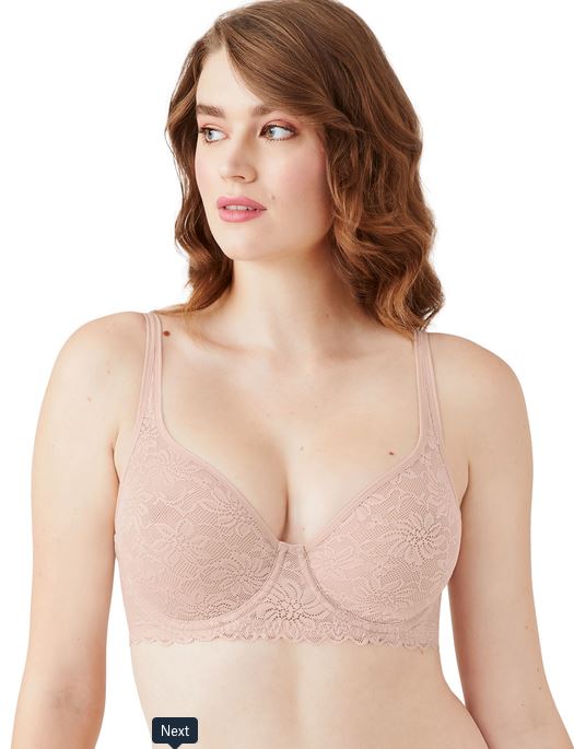 Wacoal Soft Sense Underwire Bra BRA - BASIC - MOLDED WACOAL ROSE DUST 32C 