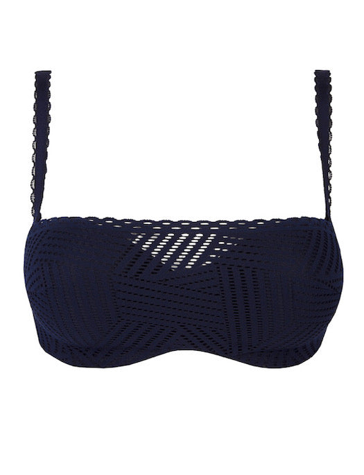 Antigel Tressage Graphic Strapless BRA - FASHION - FASHION BRA 1 -$110 Lise Charmel NAVY 32C 