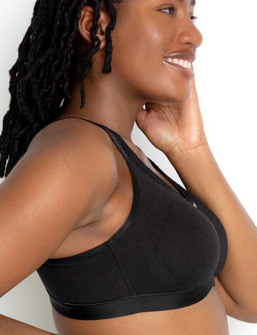 Curvy Couture Cotton Luxe Unlined Wire Free Bra BRA - BASIC - SOFTCUP Curvy Couture 