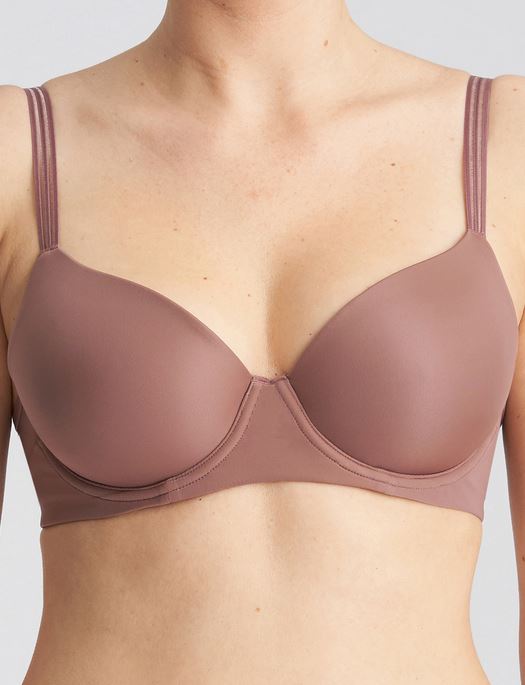 Marie Jo L'Aventure Louie Spacer Heart Shape Bra BRA - BASIC - T-SHIRT MARIE JO SATIN TAUPE 40D 