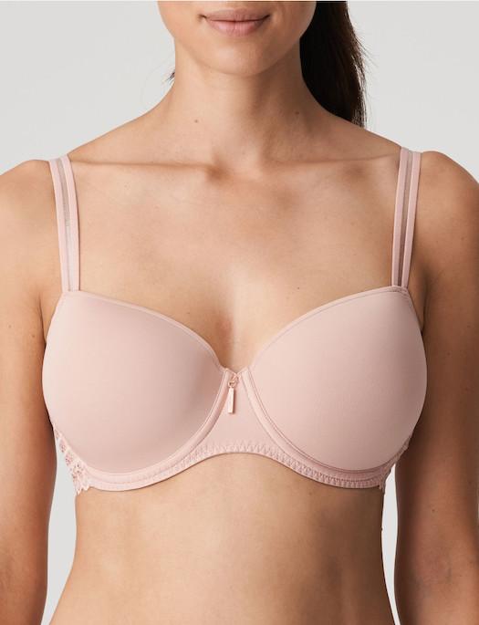 PRIMA DONNA PERLE PLUNGE T-SHIRT BRA - Cafe au Lait - 40D