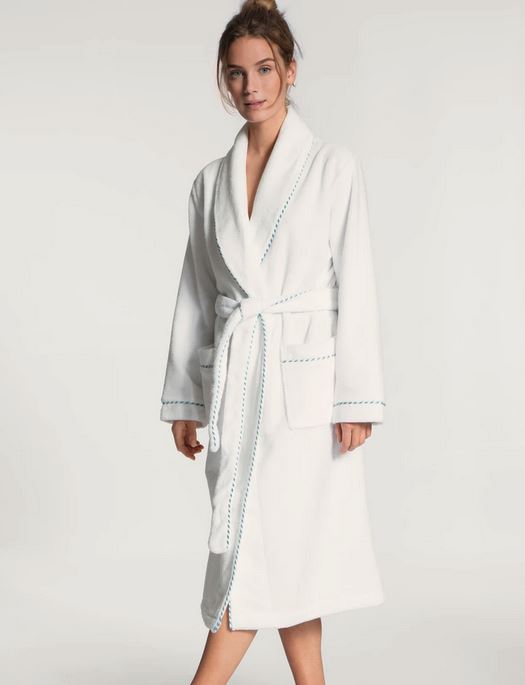 Calida Cosy Shower Bathrobe SLEEPWEAR - ROBE - REP CALIDA WHITE LG 