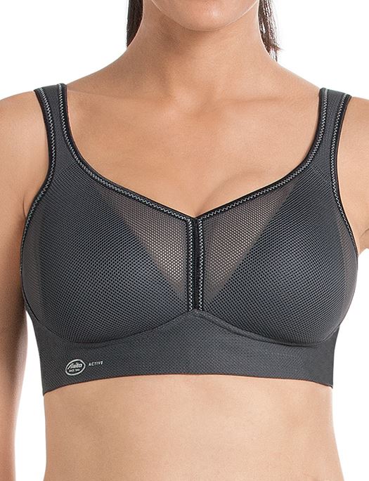 Anita Air Control Sports Bra, ANTHRACITE BRA - BASIC - SPORTS ANITA 34D 