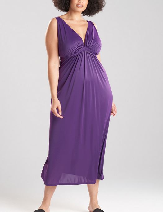 Natori Aphrodite Gown SLEEPWEAR - GOWN - GOWN 2 ($101-$200) Natori Lingerie AMETHYST 3X 