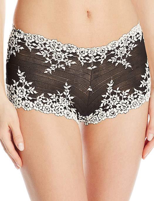 Wacoal Embrace Lace Boyshort PANTY - BOYSHORT - ODD WACOAL BLACK XL 