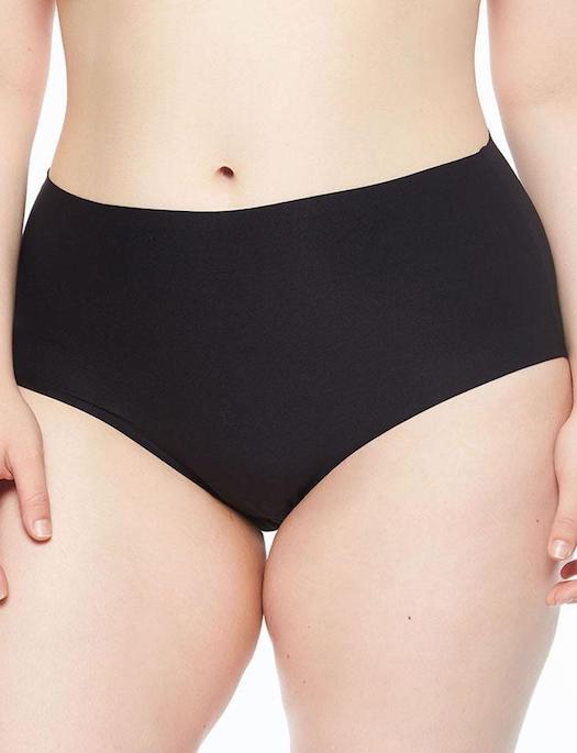 Chantelle Soft Stretch Plus Size Full Brief PANTY - BRIEF - ODD CHANTELLE 11-BLACK O/S 