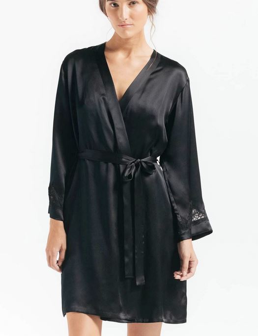 NK Imode Morgan Short Silk Robe SLEEPWEAR - ROBE - REP NK 